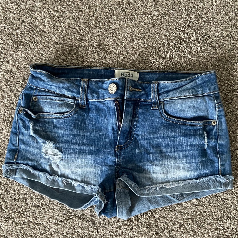 Ripped Jean Shorts